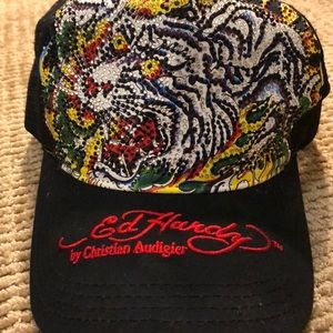 Ed hardy tiger hat女女